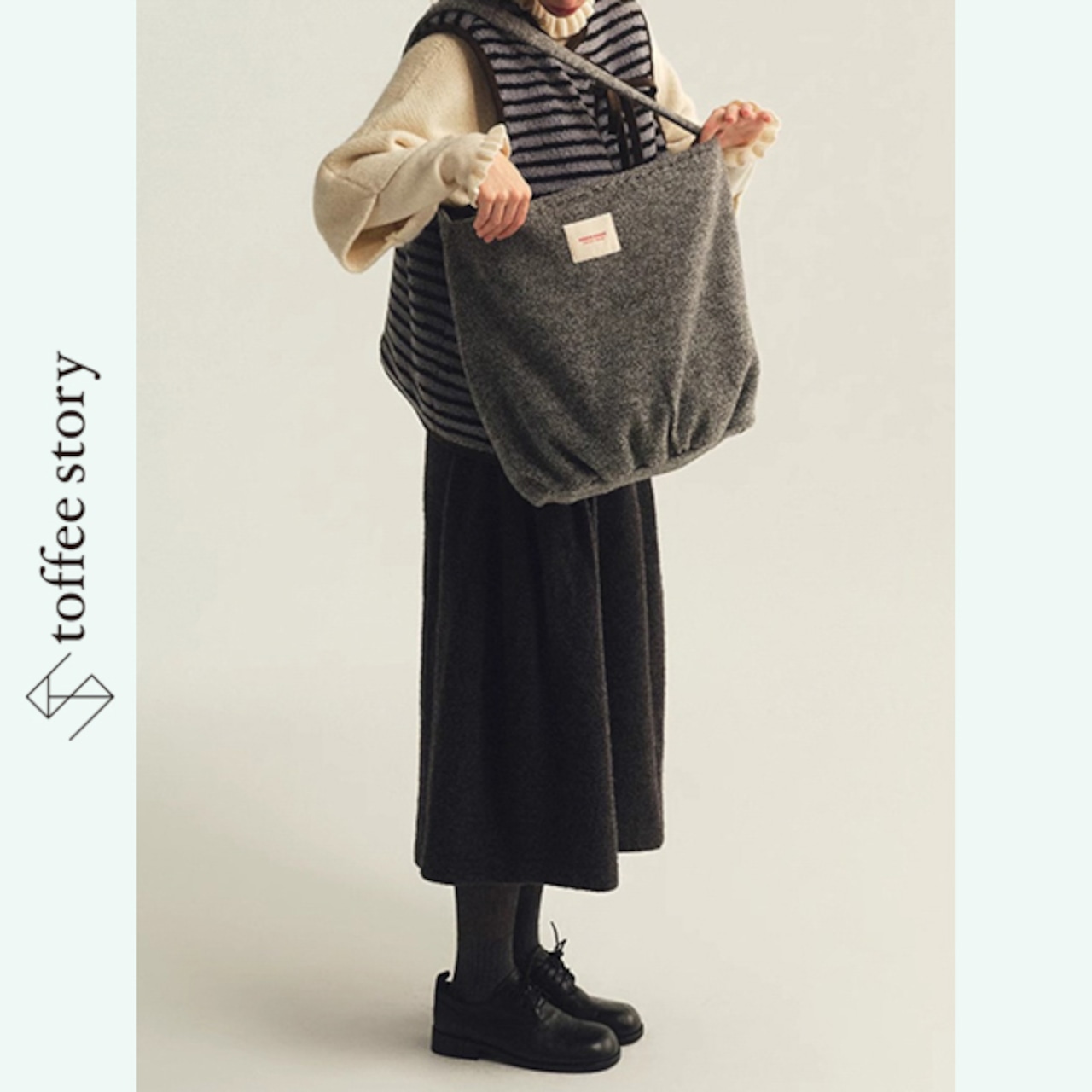 【2color】やさしさを編むニットショルダーバッグ 《P0309》