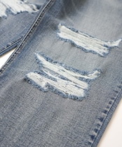 【#Re:room】VINTAGE CRASH WIDE DENIM［REP205］