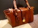 26万★BURBERRY PRORSUM バーバリープローサム レザー バッグ 茶
