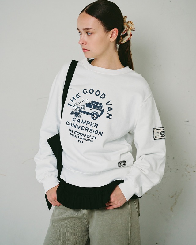キャンパーDOGプリントベーシックTOPS (WHITE)　CQ-49072