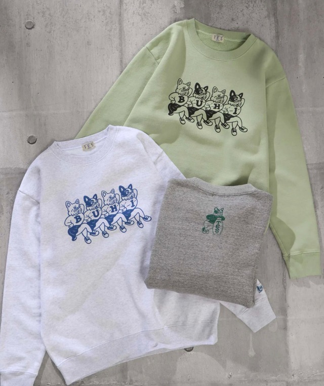 期間限定 SALE！TES ザエンドレスサマー BUHI GIRLS CREWNECK SWEAT / クルーネックスウェット ¥11,000+tax(¥12,100)