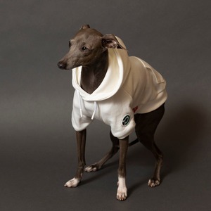 半袖プルオーバーパーカー2023　white / イタグレ服