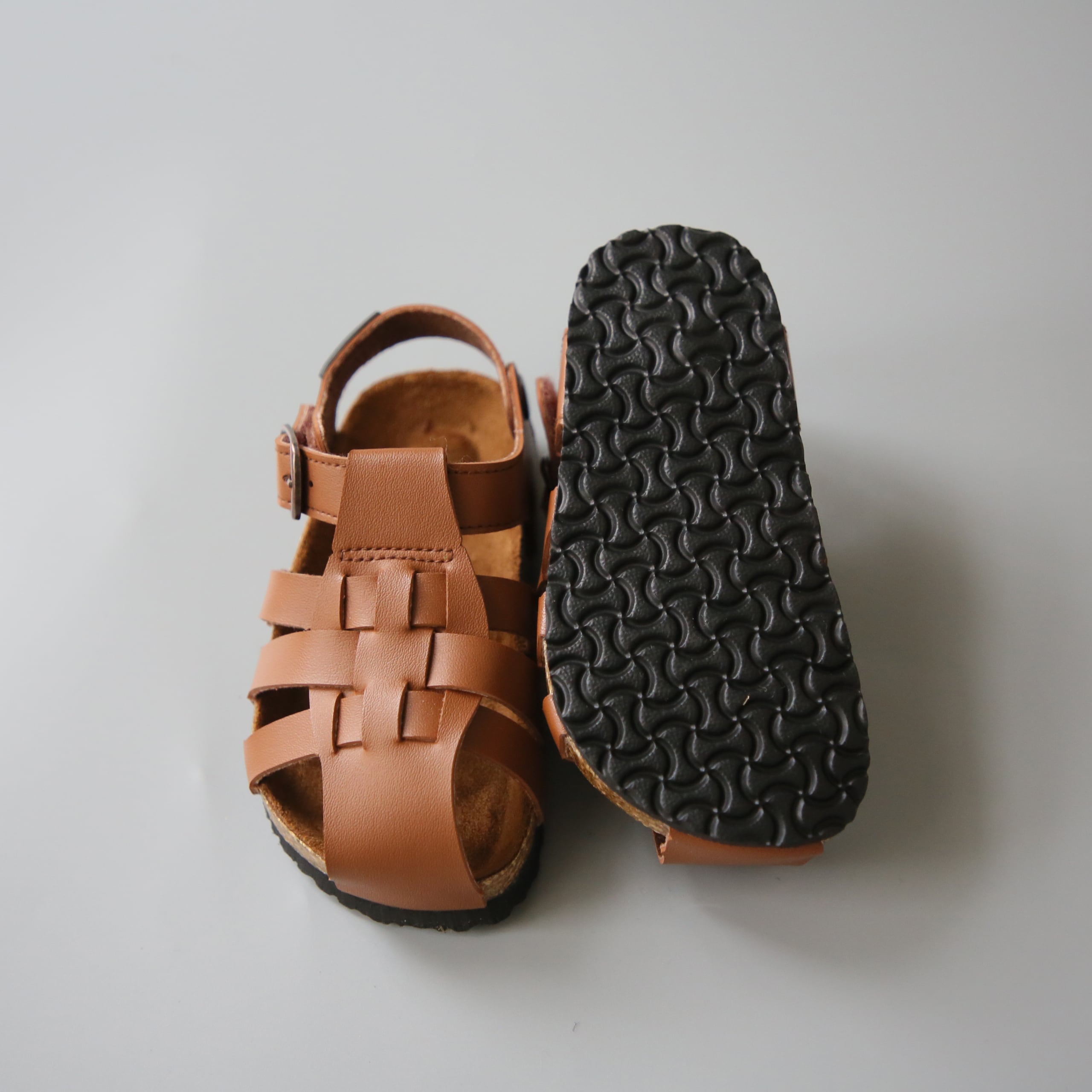 PEEP ZOOM / Turtle Sandal / BROWN / 19cm | crecer