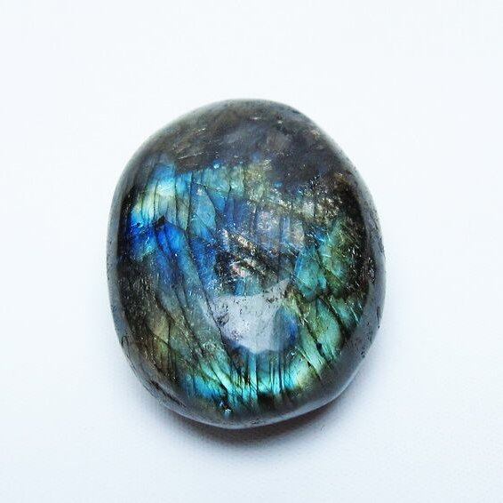 ラブラドライト 原石 タンブル 一点物 171-6109