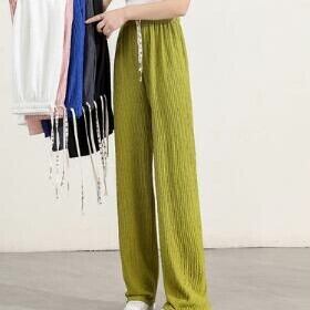 全6色 くしゃくしゃパンツ ワイドパンツ スポーツウェア