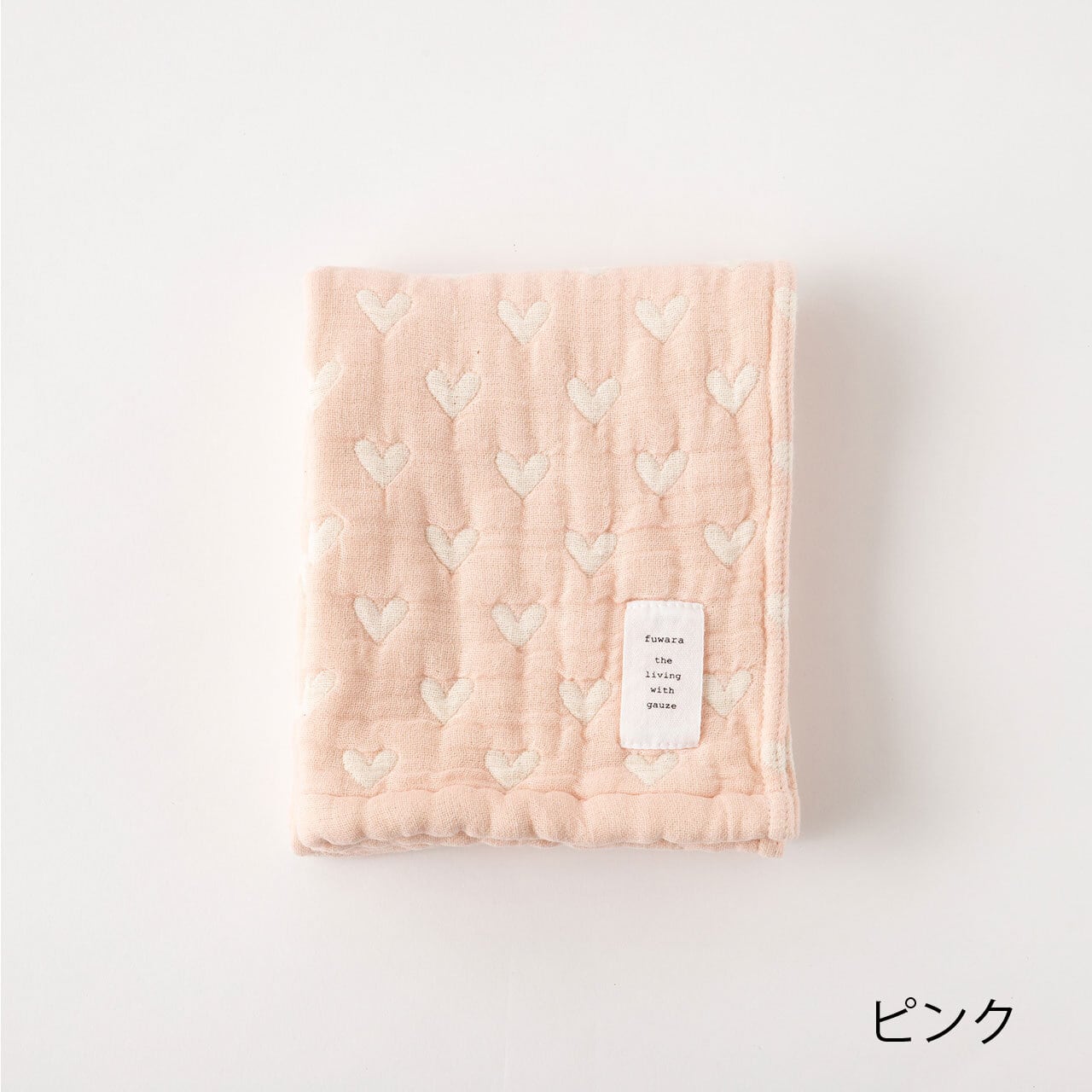 六重織ガーゼ フェイスタオル ハート | fuwara