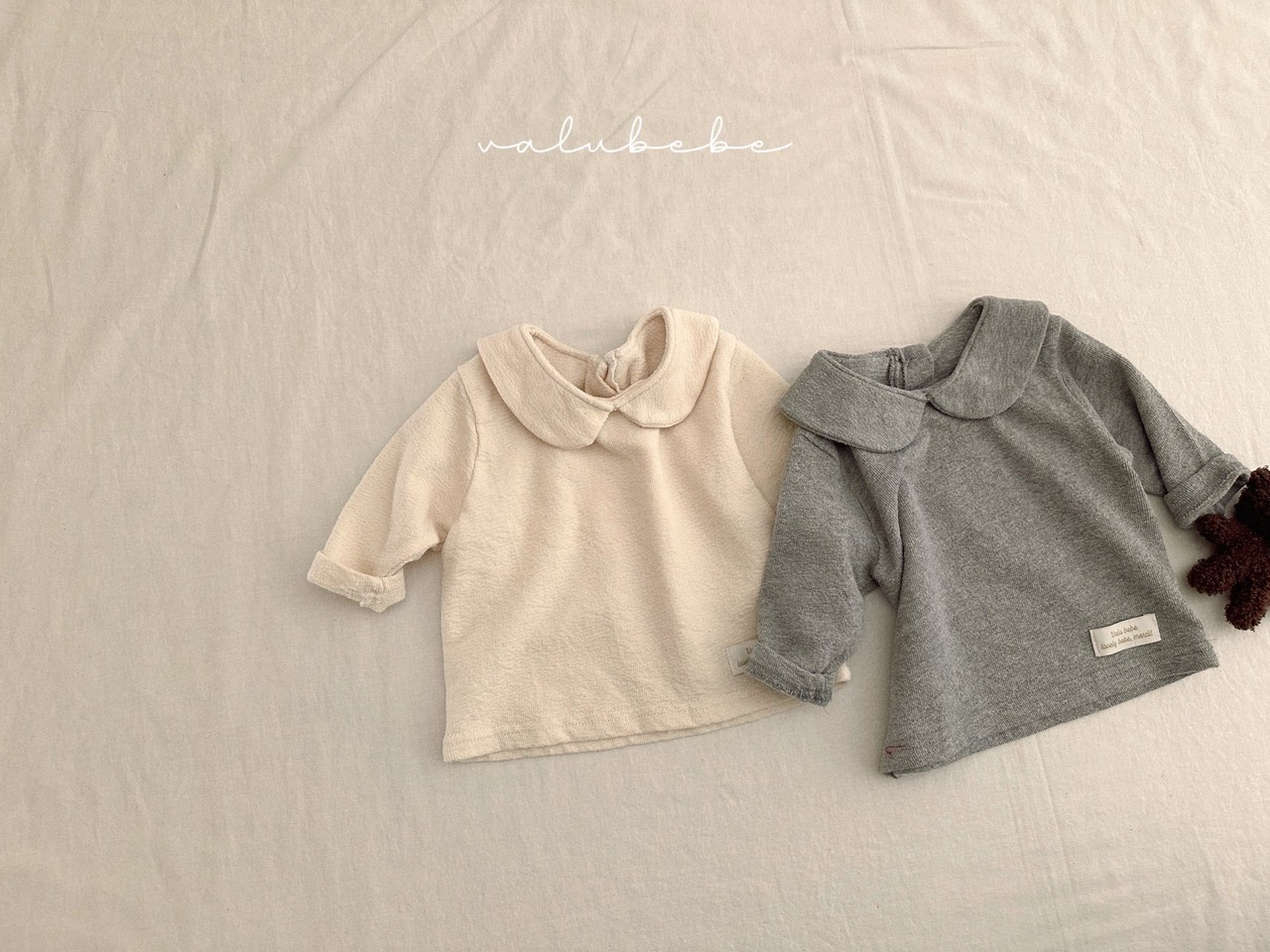 【valu bebe】丸襟カットソー クリーム 70〜110cm - 3
