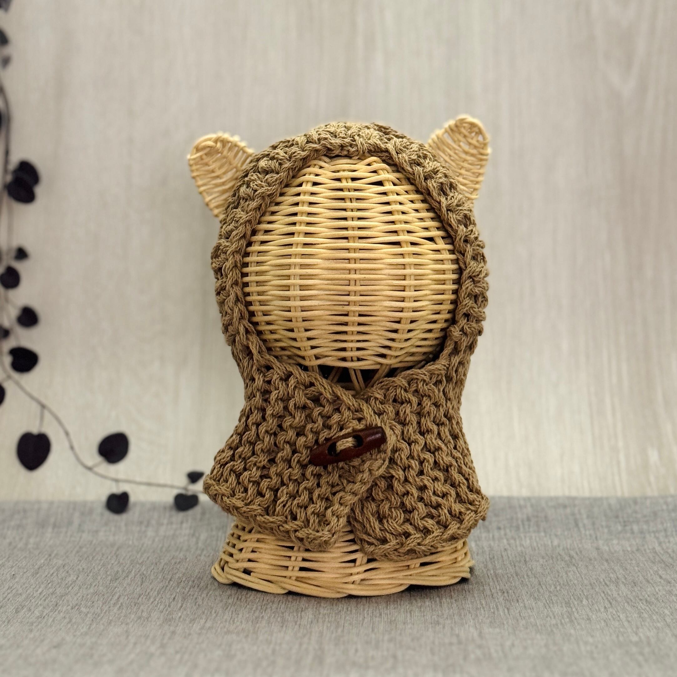 ひまわり 猫用帽子｜ハンドメイドニット帽（受注製作） | ねこの帽子屋