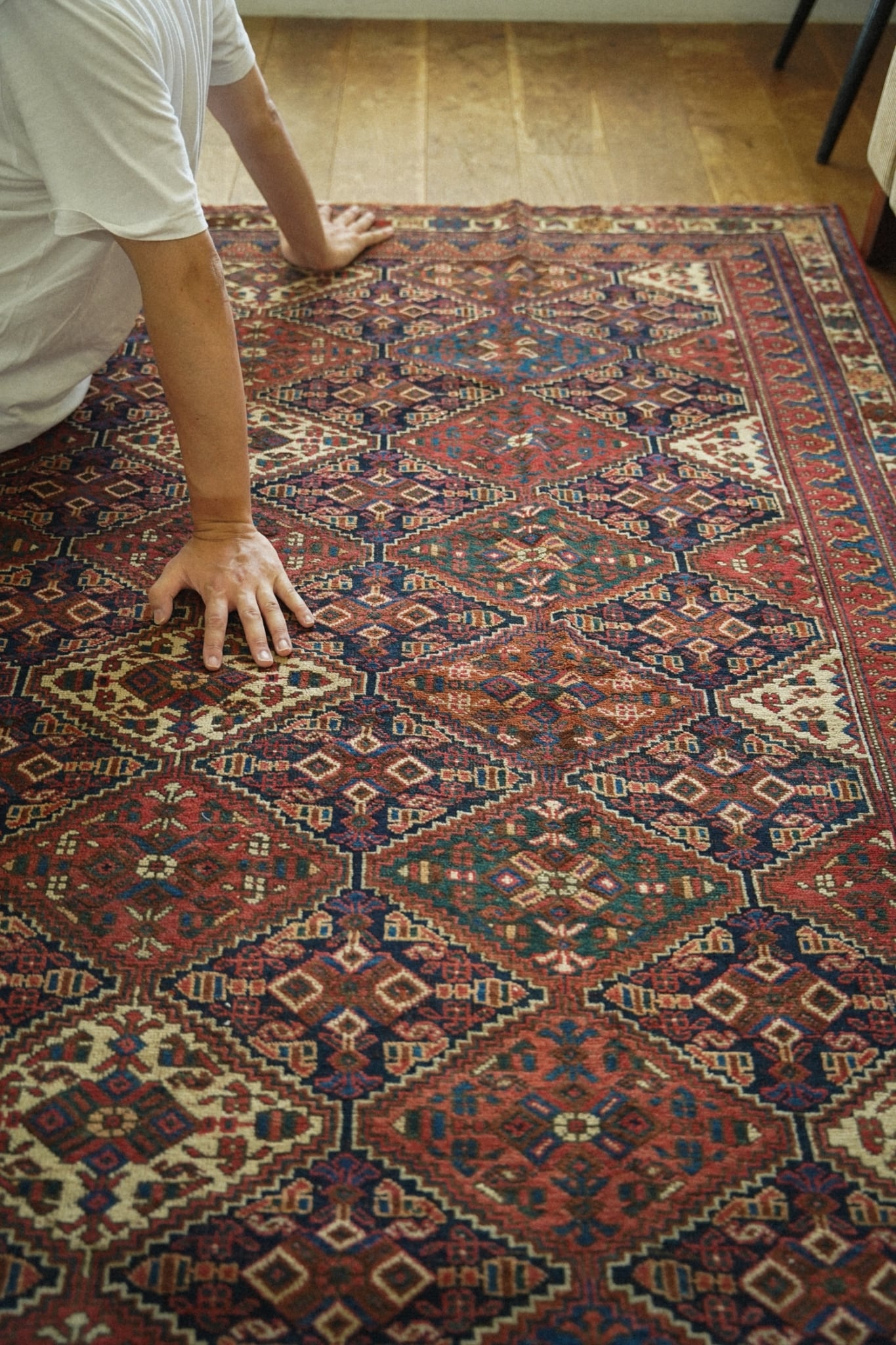 819 -Vintage Taimani rug | PAY ID