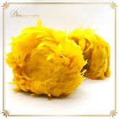 ハワイアンダンス 衣装 ウリウリ フラダンス イエロー系 楽器 一体型 羽根 黄 茶 鮮やか 舞台 イベント ステージ 民族舞踏 音楽 ダンス小物 ナチュラル ブラウン系