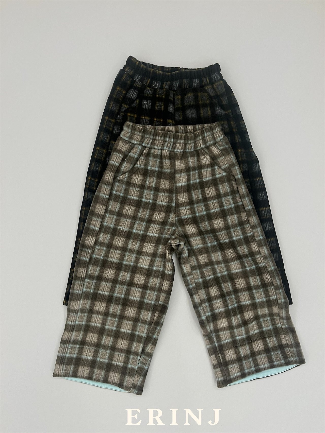 ERIN J［取寄］check warm pants 26winter