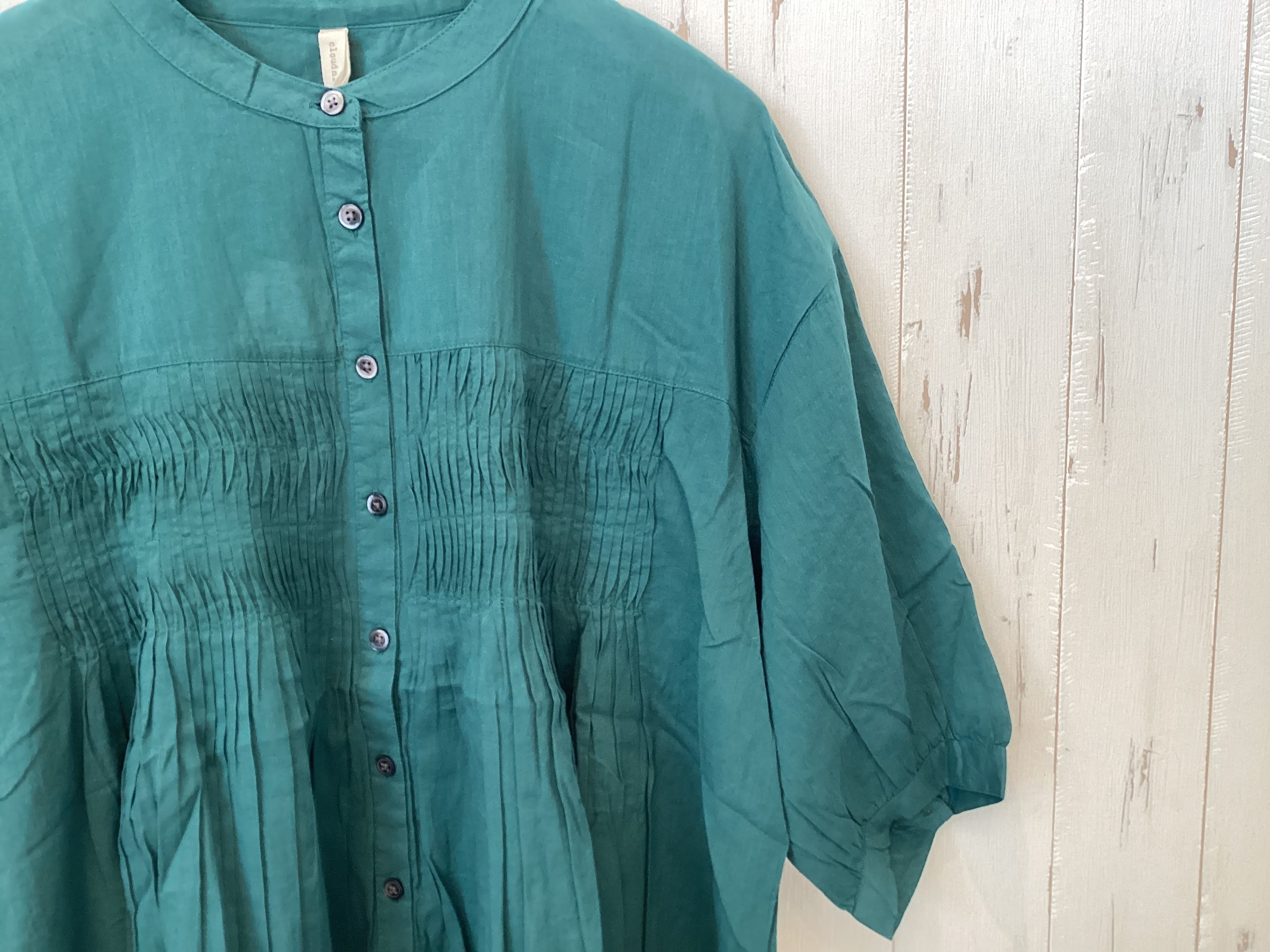 ファンシープリーツ前開きチュニック | moja* ファンシープリーツ前開きチュニック | moja*