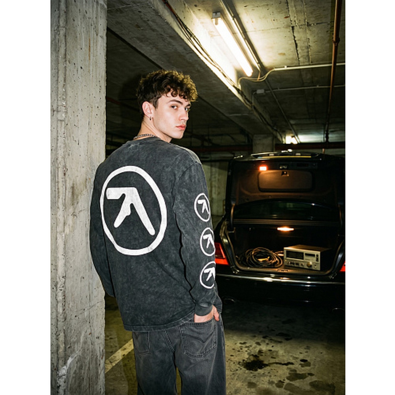 VINTAGE ストリート APHEX TWIN ロングTシャツ T2316