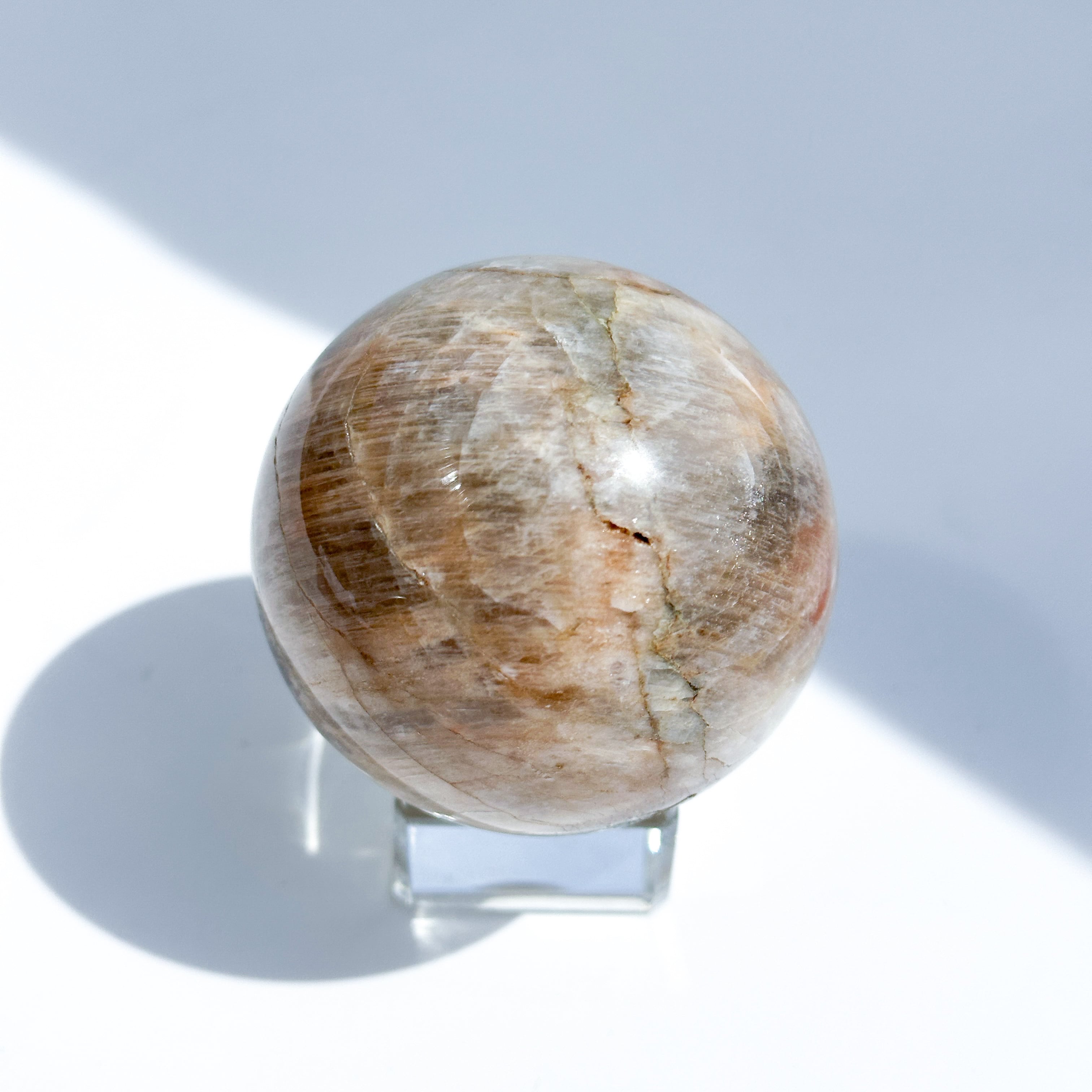 サン&ムーンストーン スフィア(丸玉)31◇Sun & Moon Stone Sphere◇ 天然石・鉱物・パワーストーン