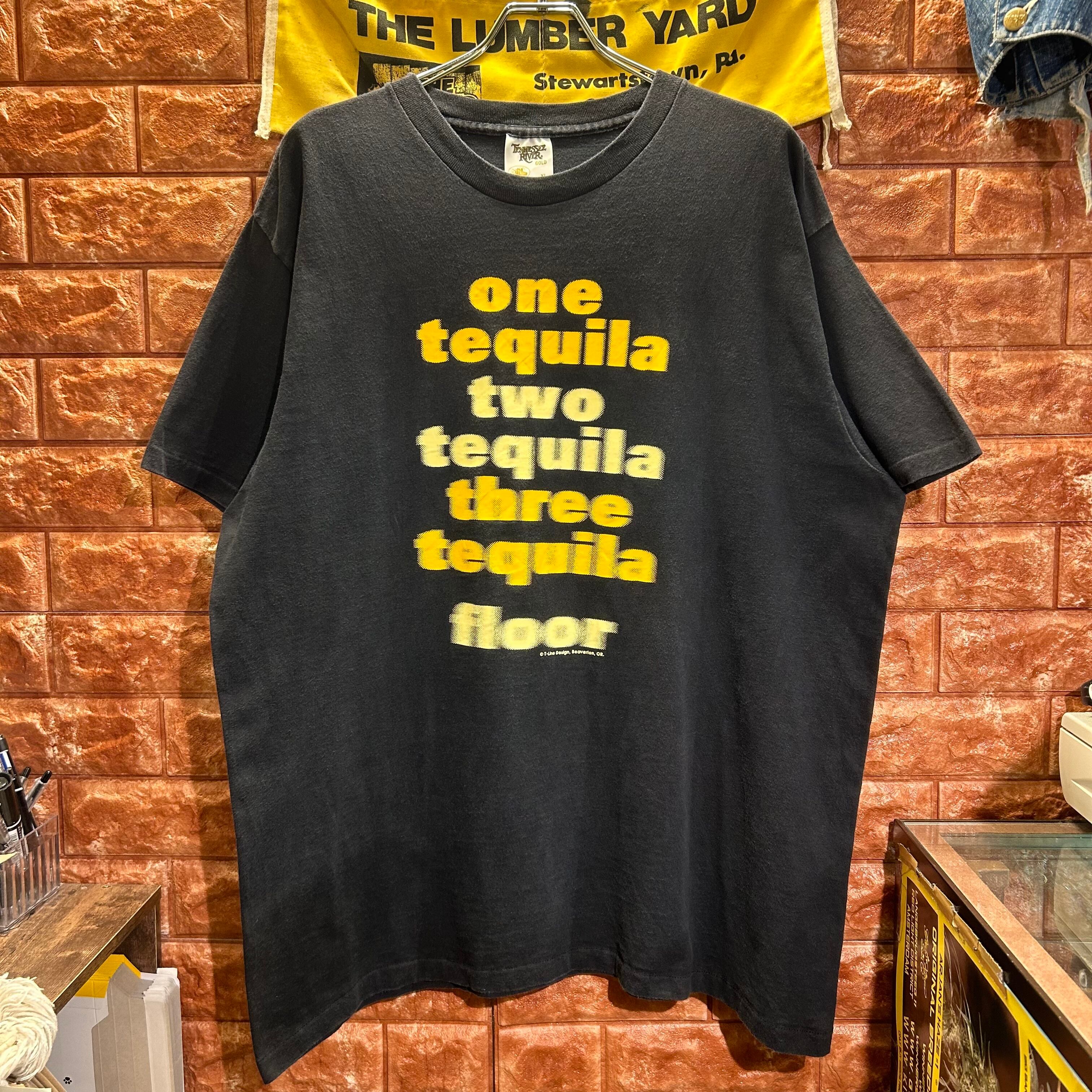 TEQUILA MOTION Tシャツ 90s】Tennessee River USA製 One Tequila, Two Tequila, Three Tequila
