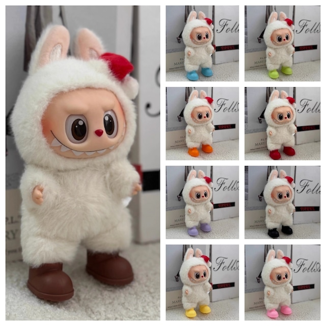 ラブブ 第1・2・3世代 ミニシューズコレクション カジュアルブーツLabubu 自立可能 レインブーツ ブーツ Labubuのおしゃれ小物