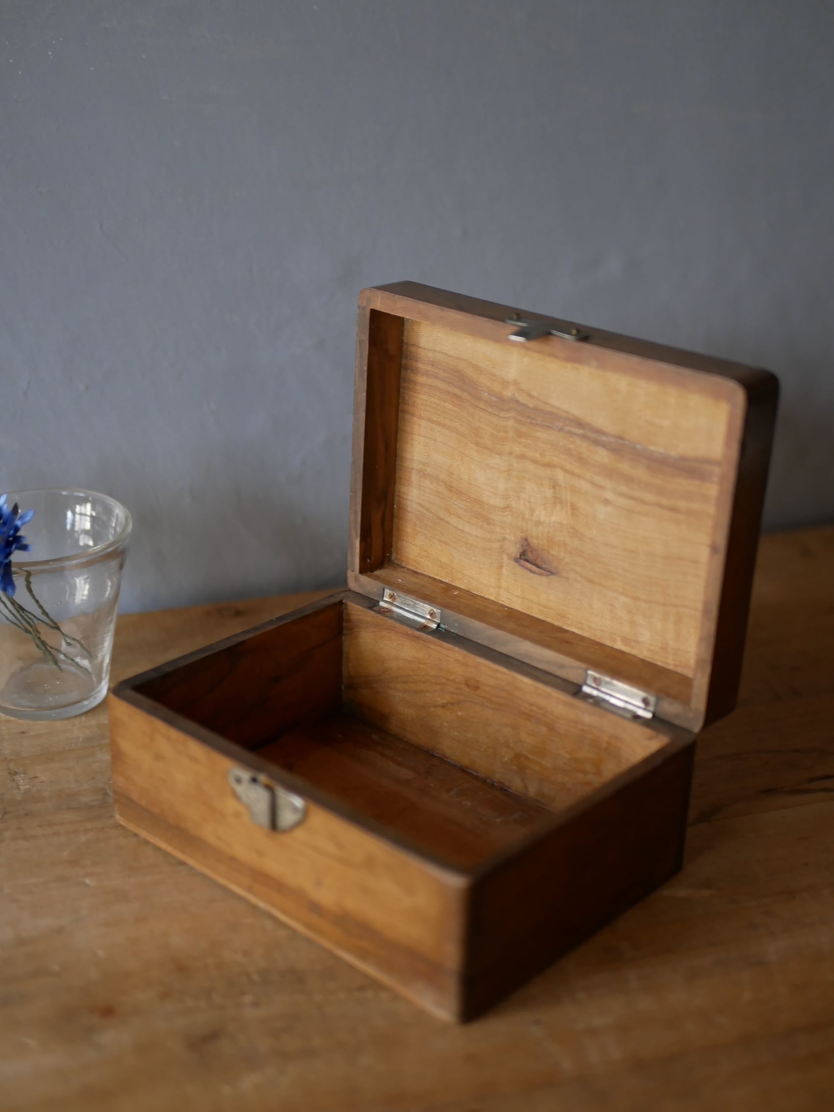 フランス　アンティーク　モシュリンヌ　ボックス モシュリンヌ NICE ニース 木製ボックス フランスアンティーク