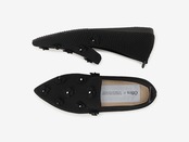 pointed-PEARL FLOWER / BLACK
