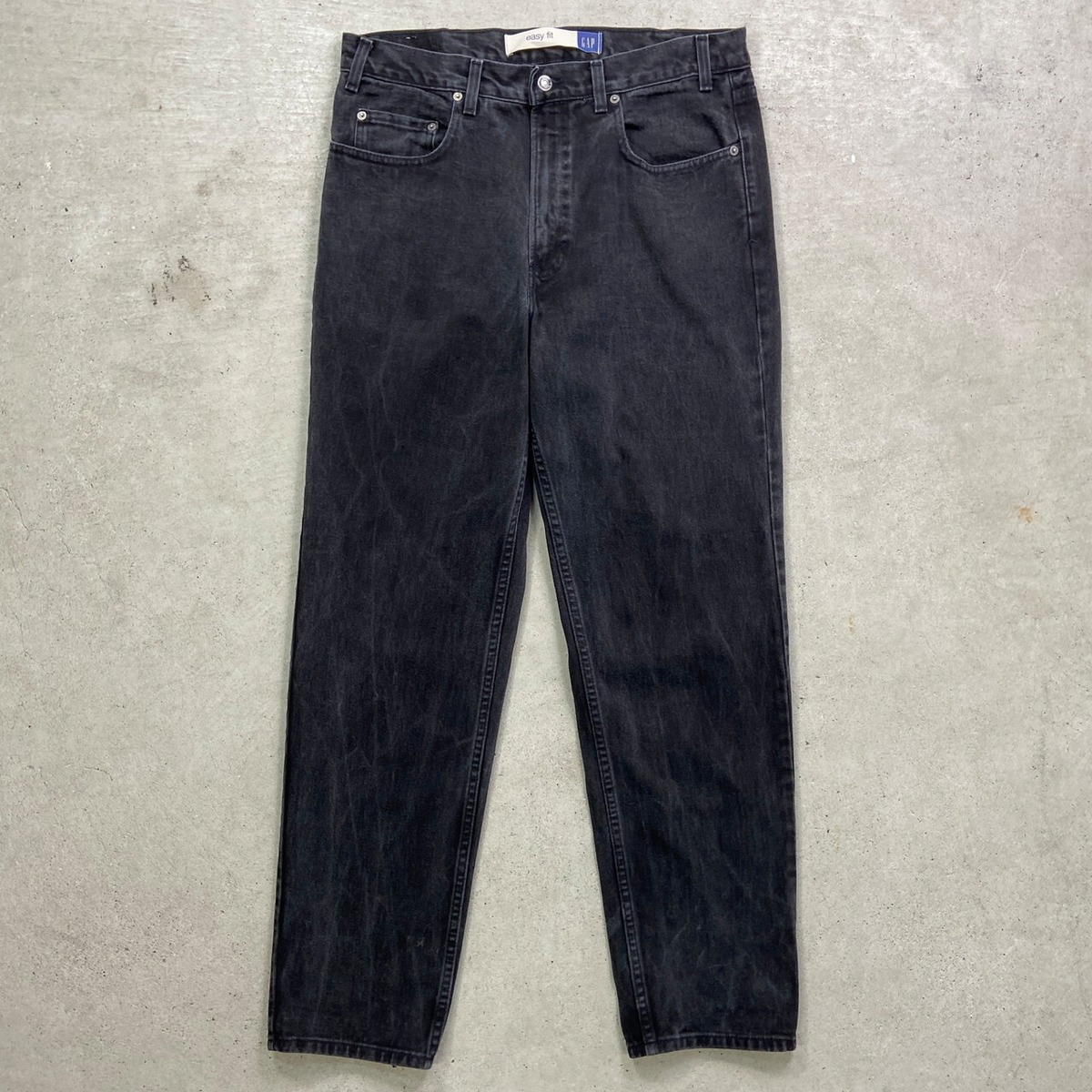 00年代 GAP オールドギャップ ブラックデニムパンツ easy fit 