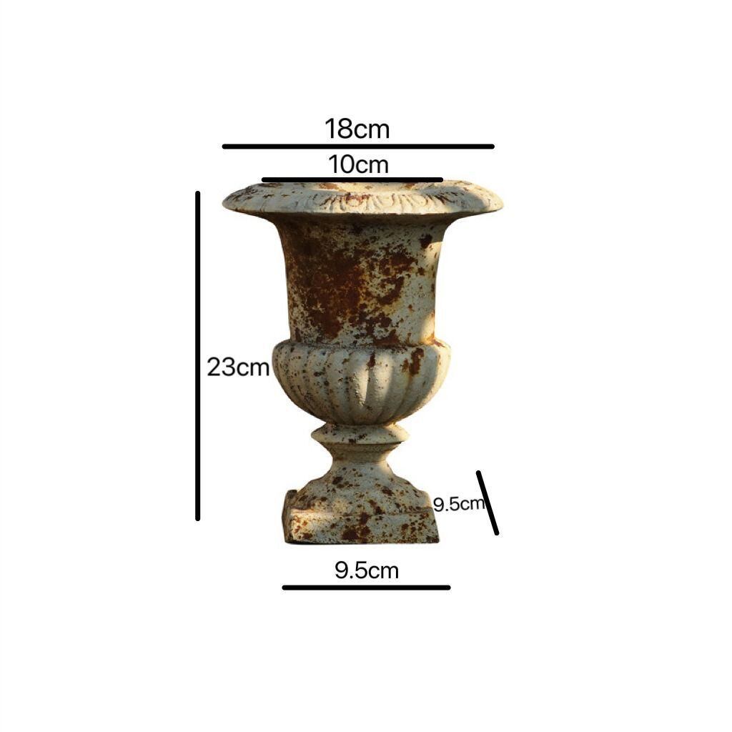ガーデンオーナメント 植木鉢 角柱 セット ヴィンテージ調 レトロ調
