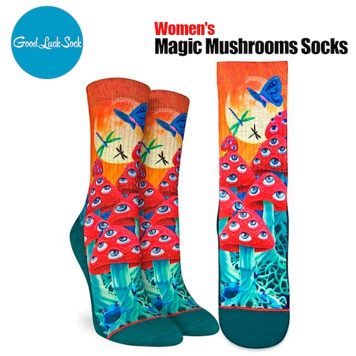 Good Luck Sock『Magic Mushrooms Socks』 (Women's)