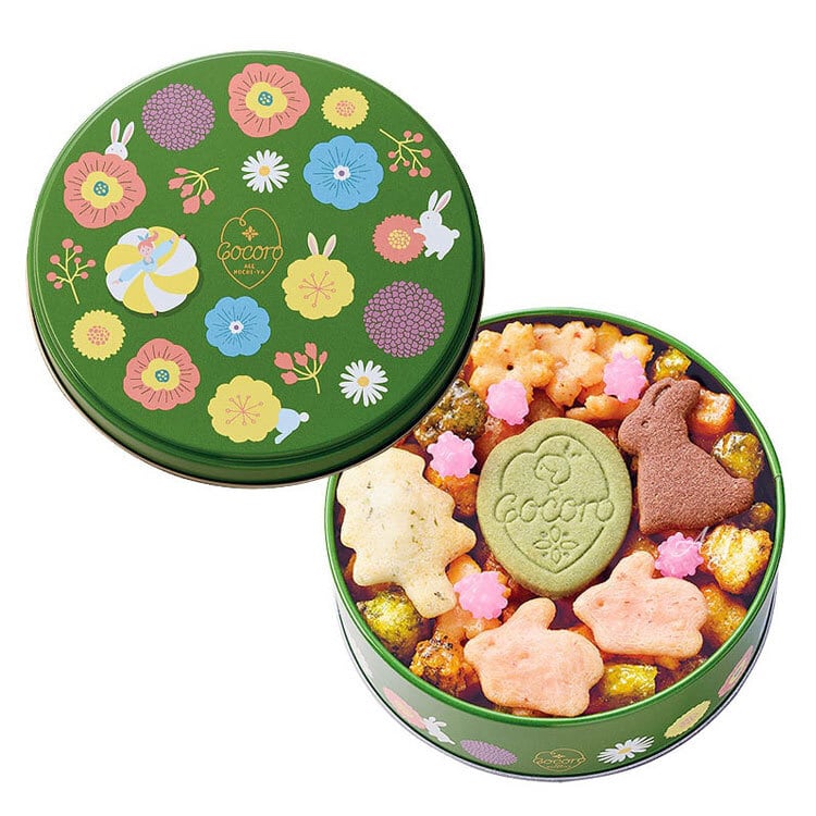 送料無料】お菓子 ギフト麻布十番 あげもち COCORO ミニ缶 彩りあられ
