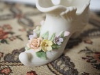 フリルと花々　陶器のシューズ「Lefton」（欠けあり） 画像7