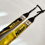 Nikon yellow&black ヴィンテージストラップ