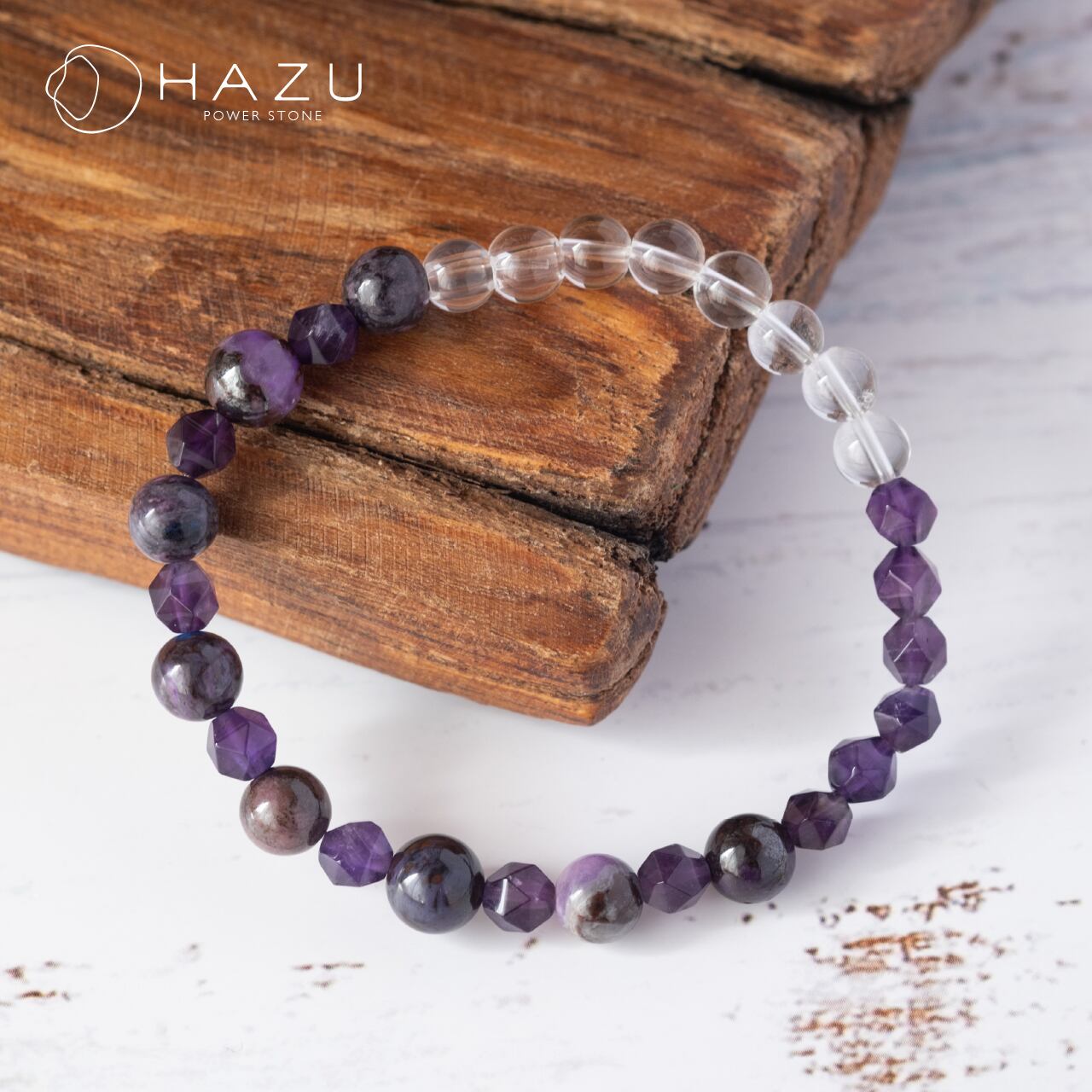 アメジスト　ラブラドライト　スギライト　パワーストーン　内径約14cm アメジスト ラブラドライト スギライト パワーストーン 内径約14cm