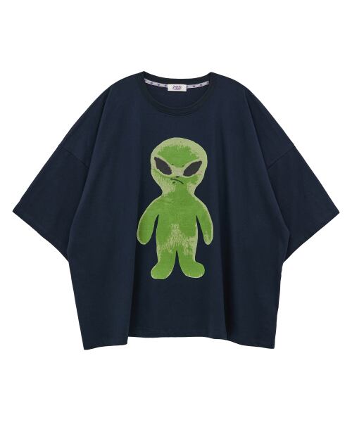 ★韓国の人気★【HOODHOOD】★Alien Graphic Overfit Hoo.d★ ☆SEVENTEEN ディエイト 着用!!【HOODHOOD】Alien graphic