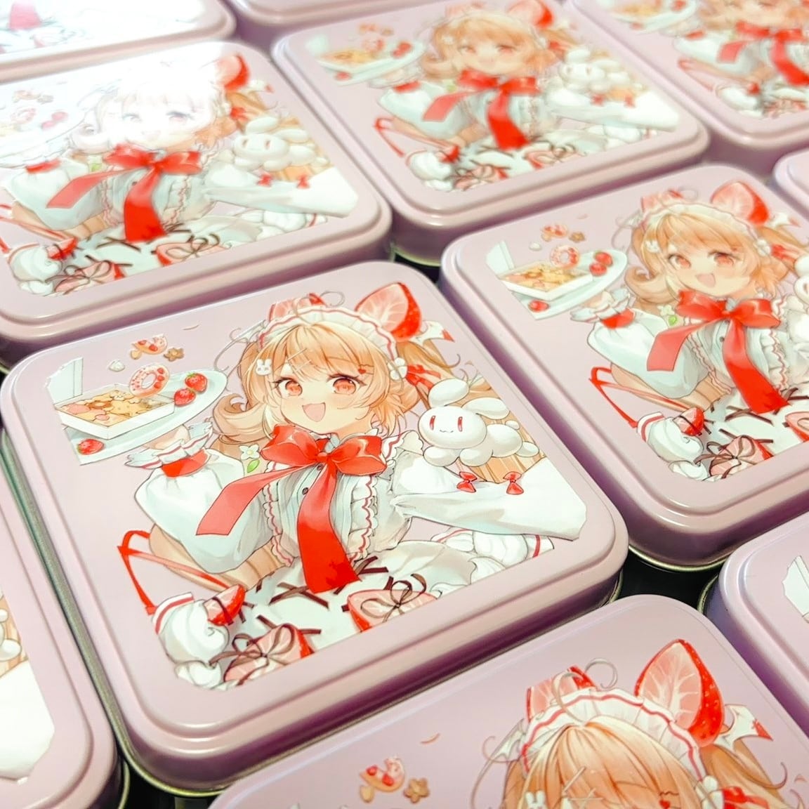 いちごとうさぎが出会った春のクッキー缶 | online pâtisserie Lien