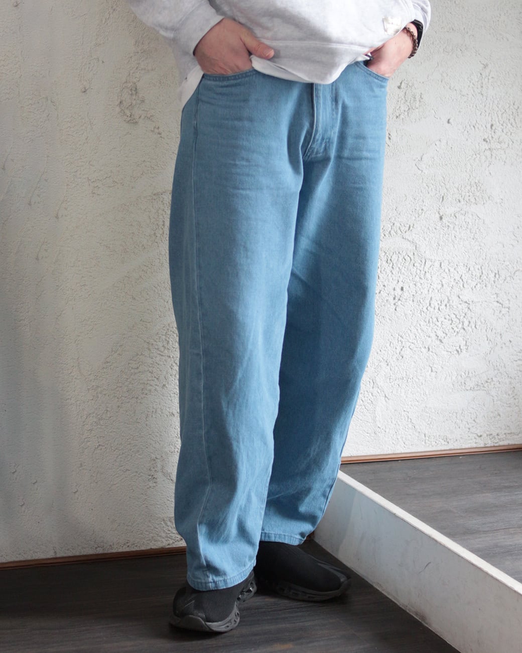 Select】9.5oz デニムバレルレッグジーンズ (260201) | voice clothing