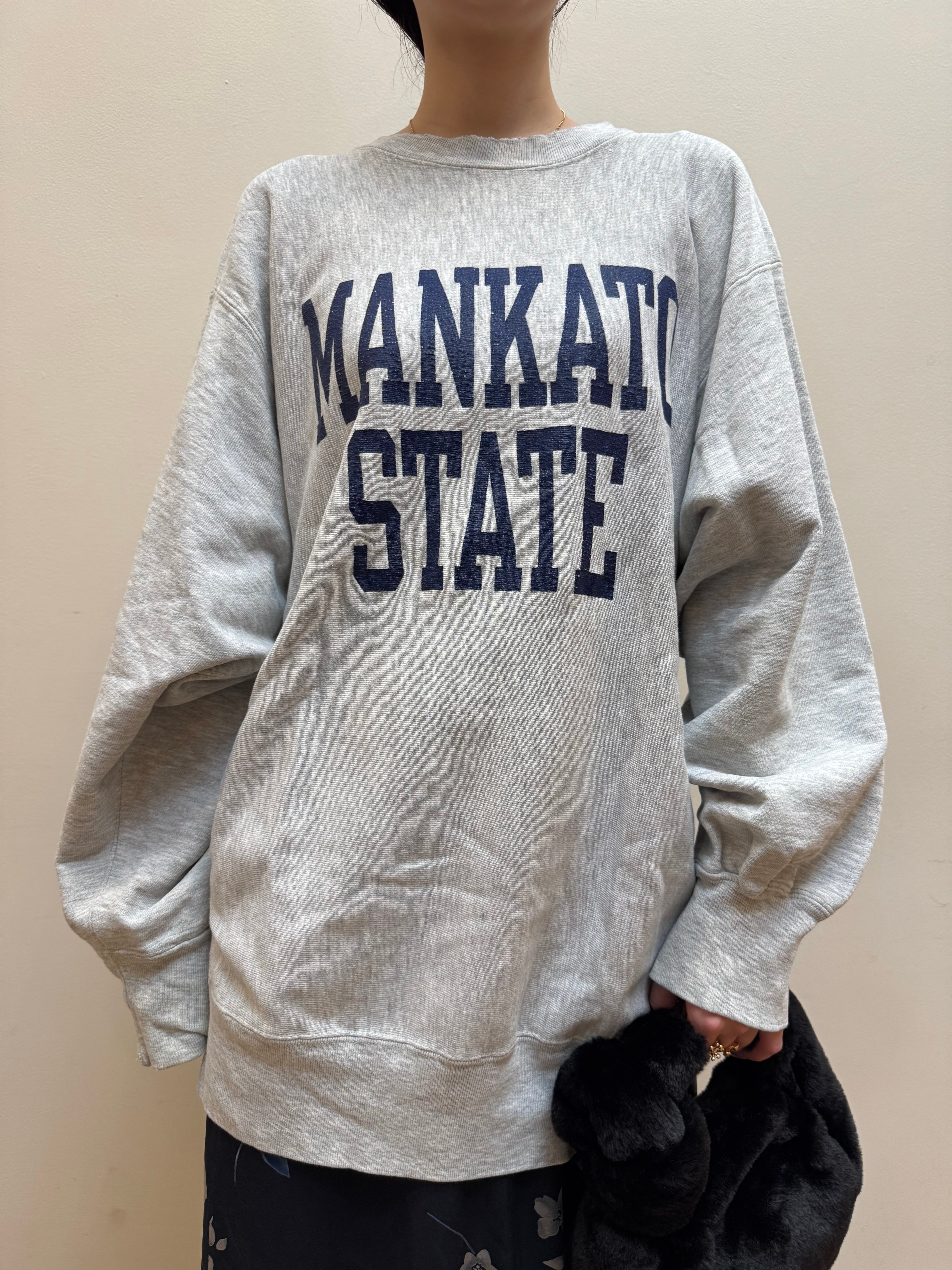 確認CU4-10 USED Champion 80s SWEAT "MANKATO"-GREY-✳︎