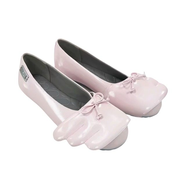 【GRAPE】Pink Ballet Flats “Wings Q”