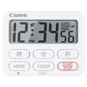 【在庫処分】Canon クロックタイマー キッチンタイマー 抗菌 マグネット 大型液晶 白 CT-50-WH タイマー 学習/勉強
