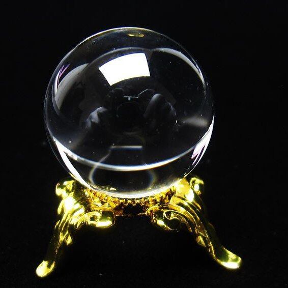 水晶 丸玉 ブラジル産 20mm 一点物 141-6388
