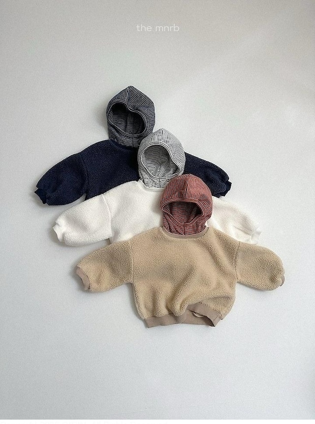 〖取寄〗韓国子供服 / 26winter / minirobe / ボアフードトレーナー / キッズ *S~XL*