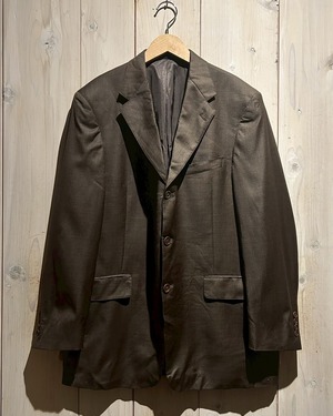 【a.k.a.C.a.k.a vintage】90's〜00's "DANIEL CREMIEUX" "Loro Piana" Vintage Brown Color Tailored Jacket
