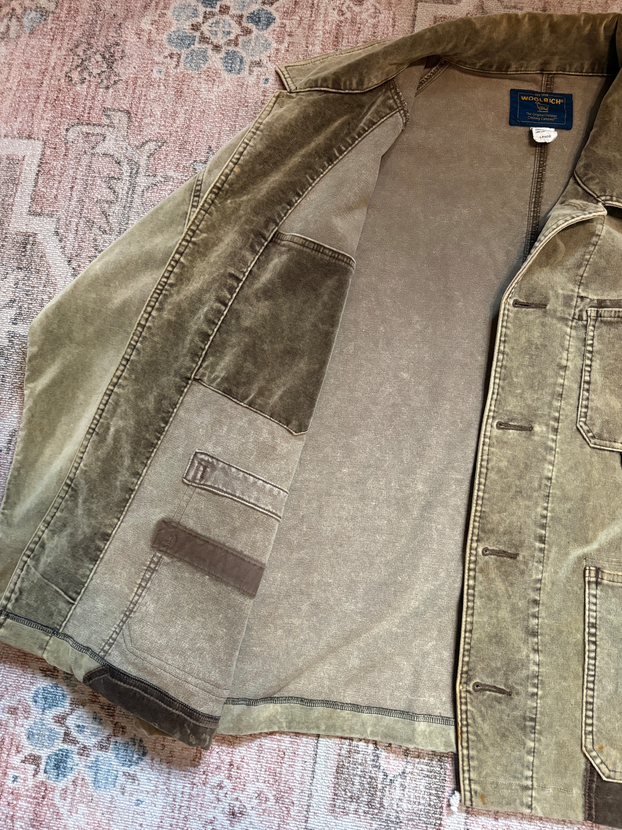WOOLRICH / velour jacket / REMAKE