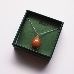 《エンジュ》とろり - drop pendant - チェーン(sv925)【札幌スタイル認証製品】