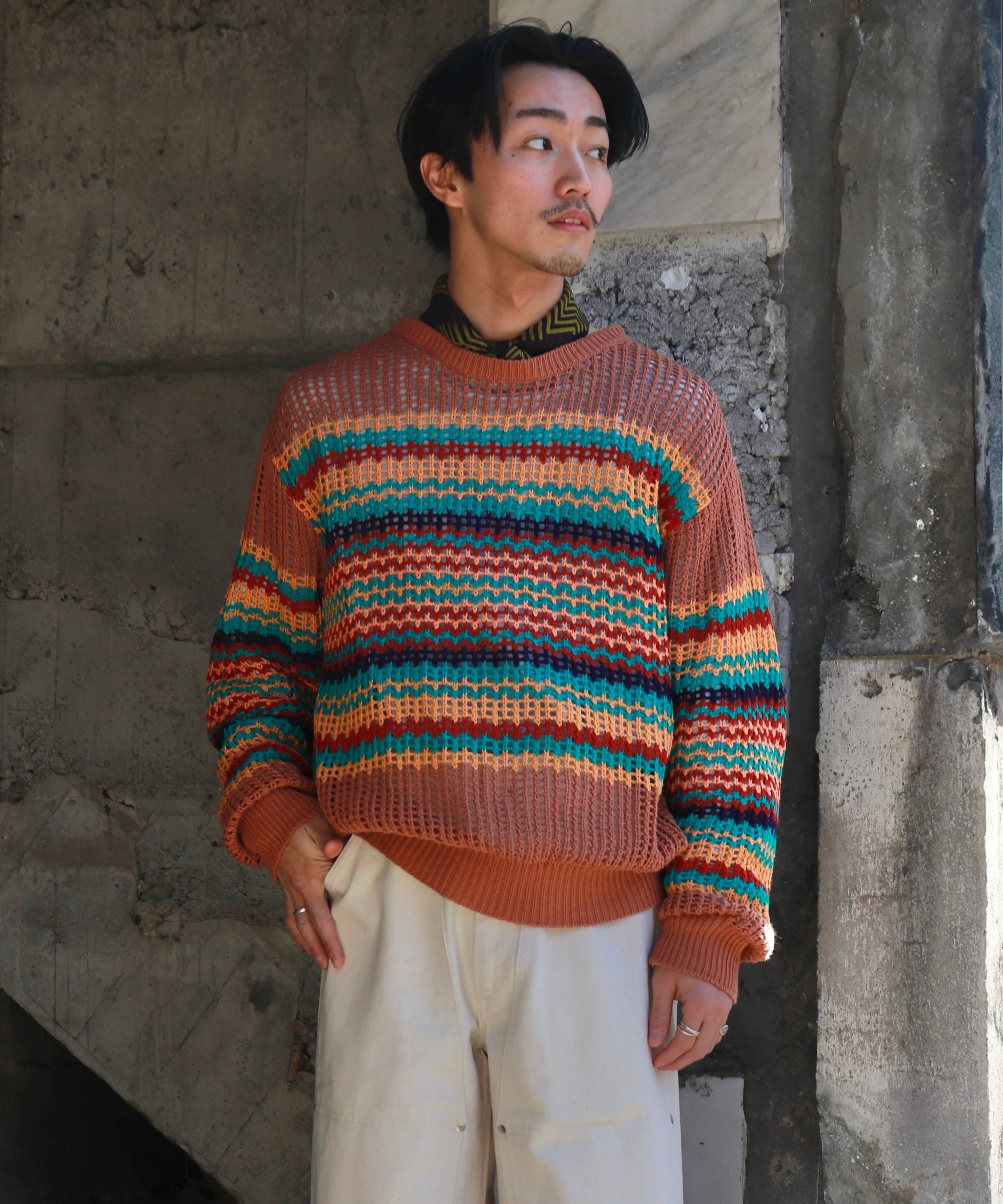 Sasquatchfabrix. / 25SS-KNN-001 MESH KNIT Sasquatchfabrix. / 25SS-KNN-001 MESH KNIT