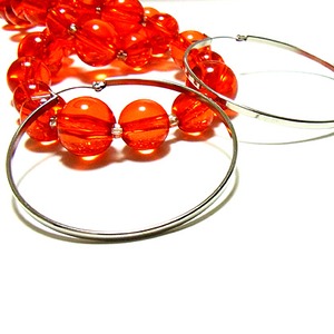 【年始セール】両耳用ステンレス フープピアス/eh837s