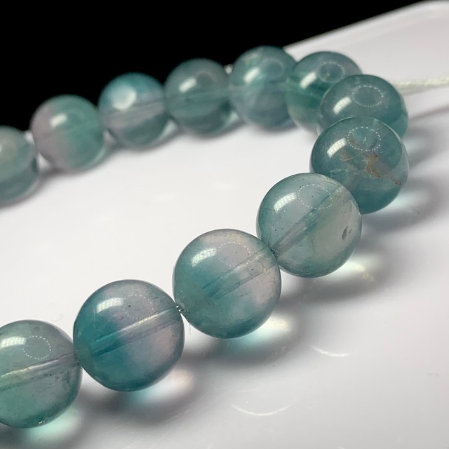 f138.可愛い色合いグラデーションフローライトブレスレット