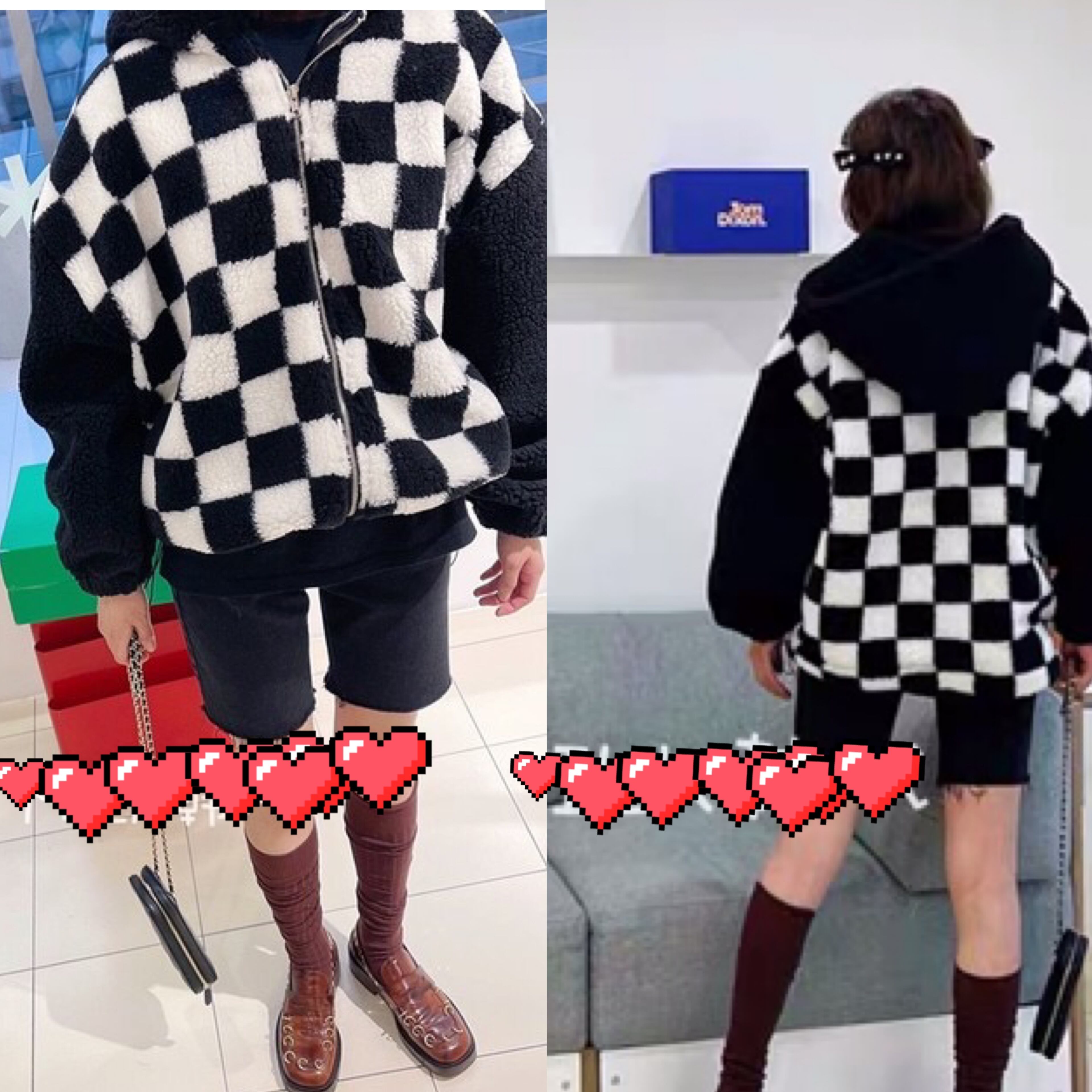 2カラー 】ピンク 白 黒 ジャケット ジャンパー アウター コート