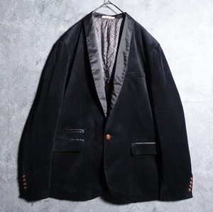 Black Lined Design Tuxedo Jacket