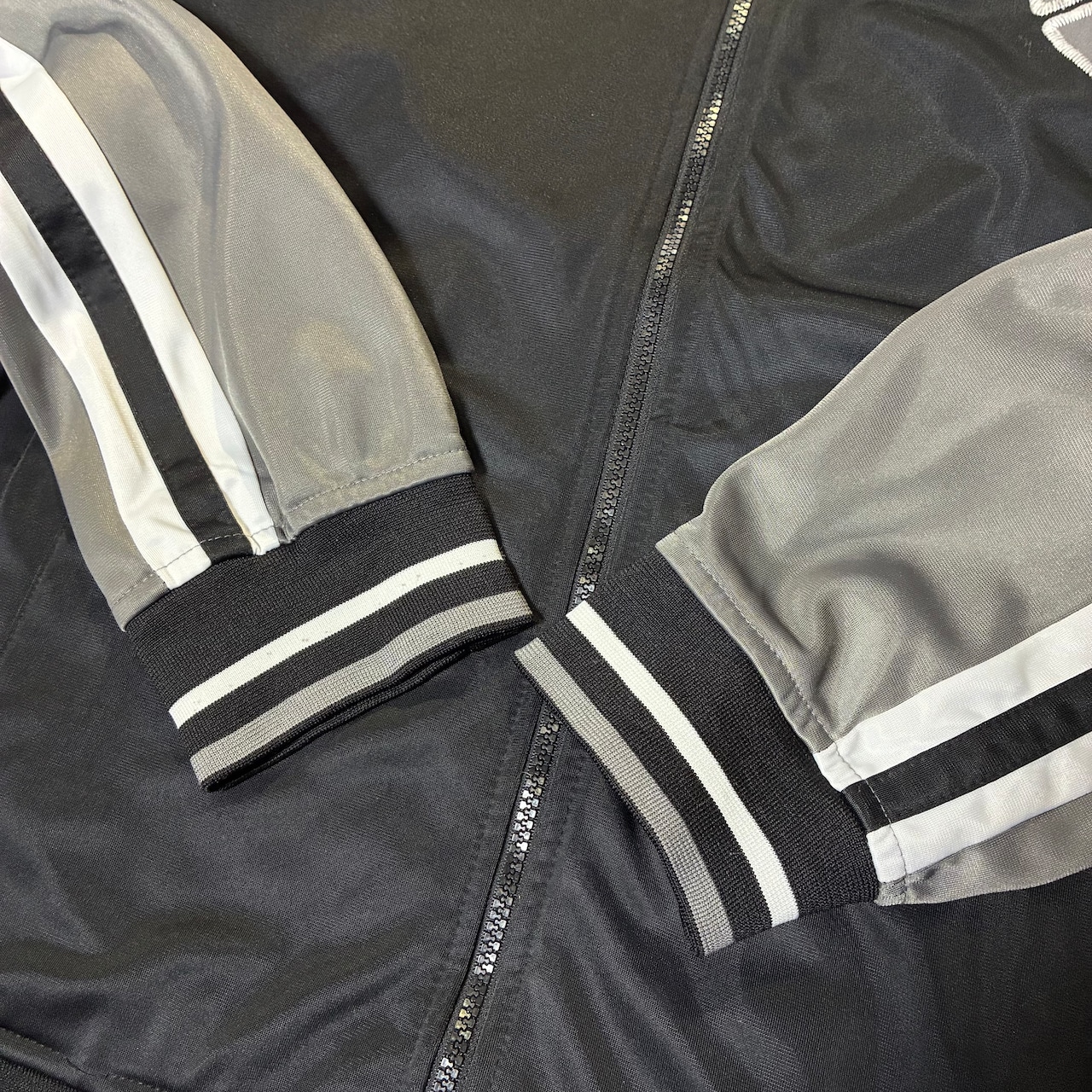 ECKO UNLTED Hip Hopトラックジャケット 黒×グレー オーバーサイズ エコー