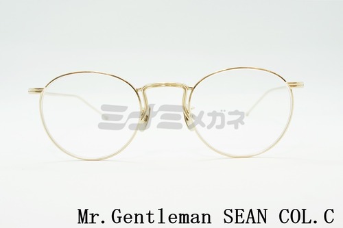 Mr.Gentleman メガネフレーム SEAN COL.C ボストン メタル クラシカル 丸メガネ シーン ミスタージェントルマン 正規品