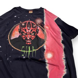 size : XL【 STARWARS 】スターウォーズ ダースモール ムービーTシャツ ムービーT タイダイ染め 黒 赤 古着 古着屋 高円寺 ビンテージ n40428