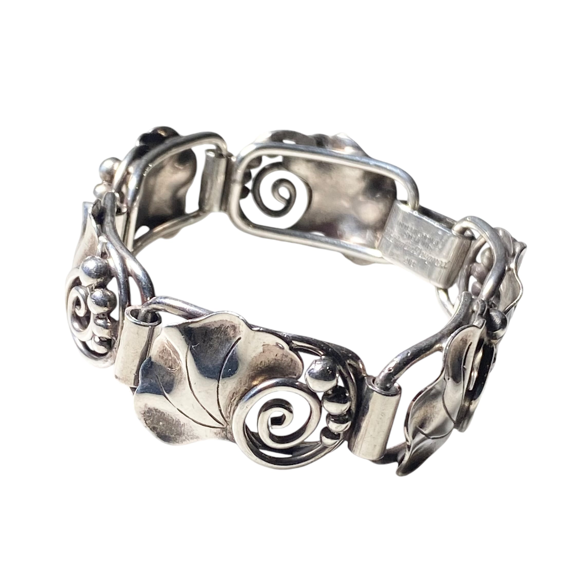 GEORG JENSEN 4ロウバングル4連ツイストシルバー925