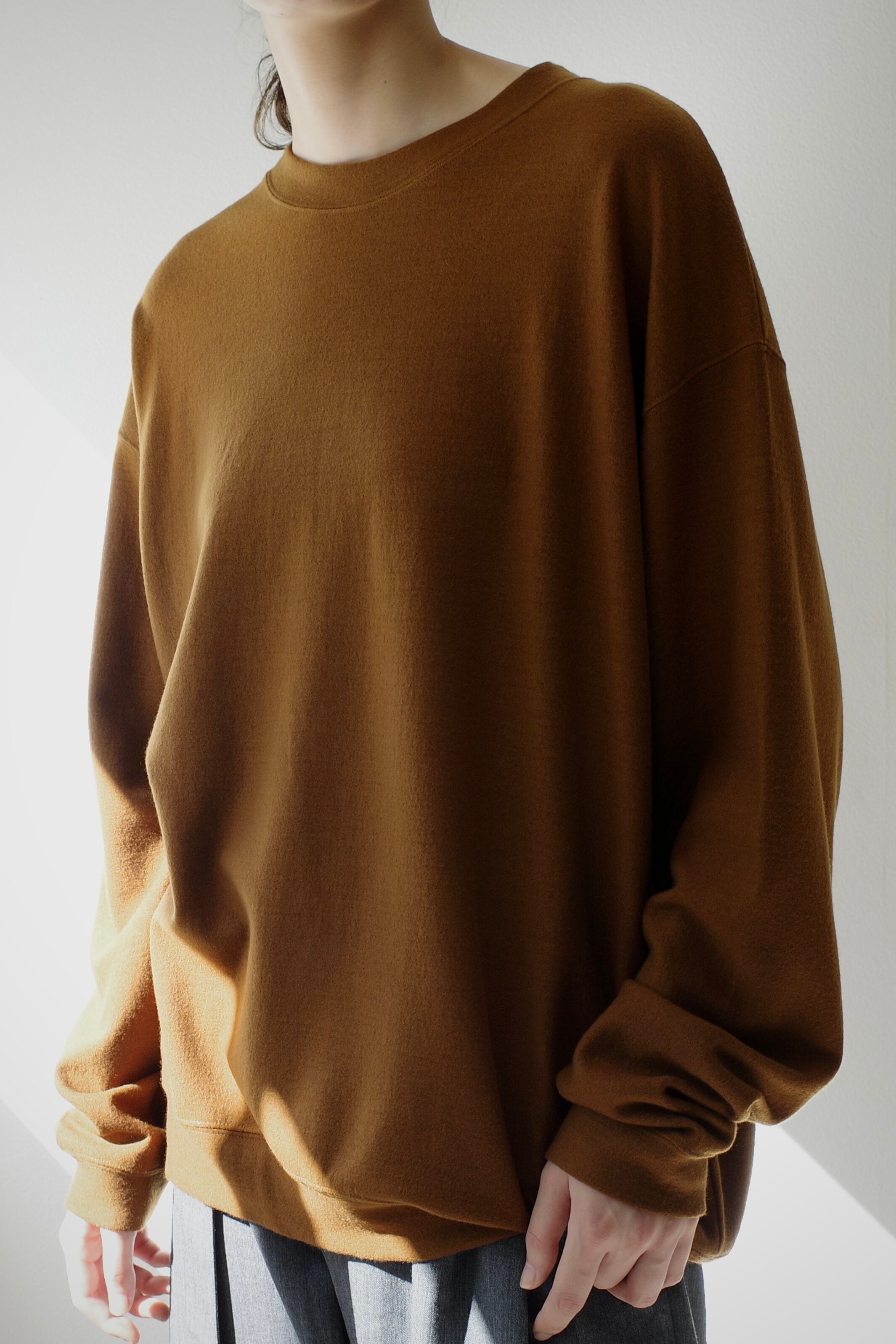 Super140s Washable Wool / MN-Sweat（CAMEL） | C O L I N A powered by BASE